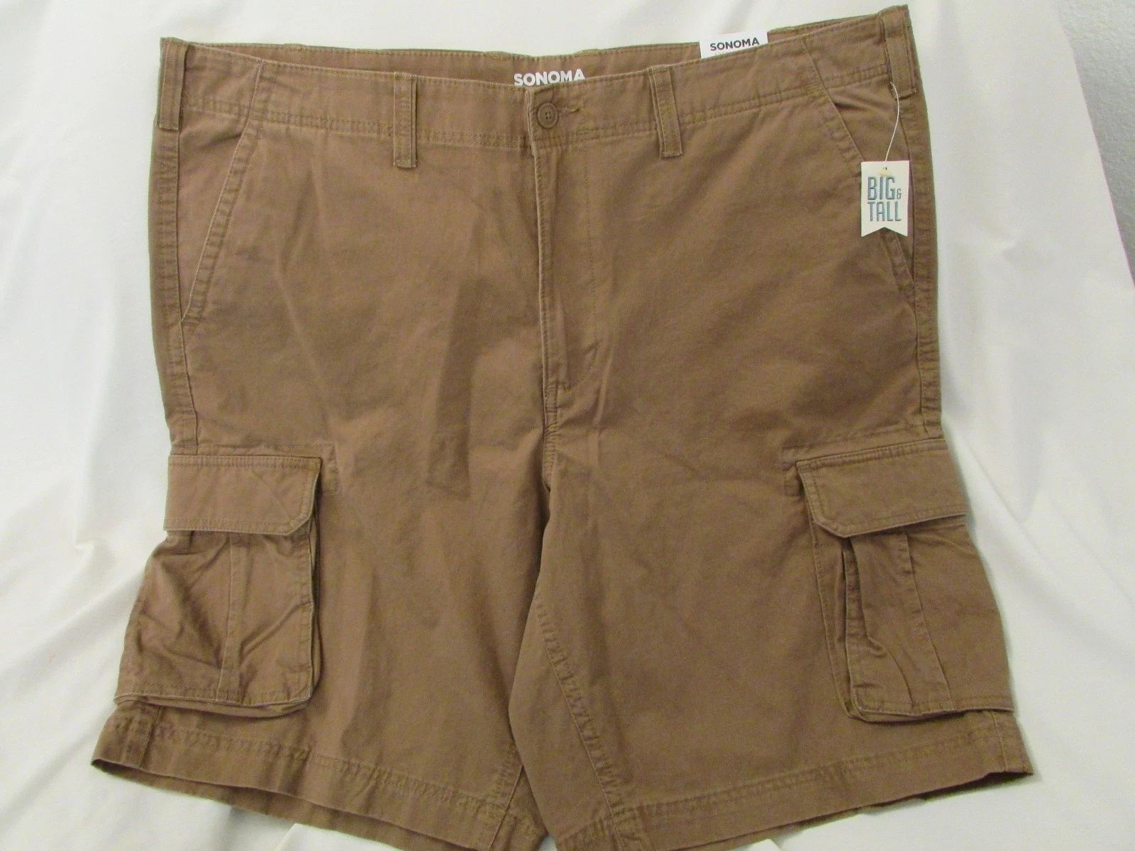 Men's "Sonoma" B&T Size 44, Safari (Tan), Twill, Classic Cargo Shorts