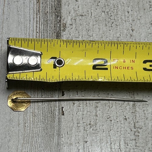 1860 INDIAN HEAD CALIFORNIA 1/2 GOLD COIN TOKEN STICK PIN RARE - Picture 5 of 9