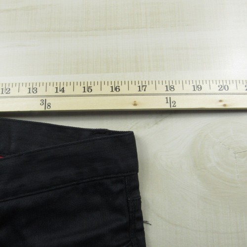 Hugo Boss Jeans Mens 33x32 Black Straight Fit Denim Pants Dark Wash 5 Pocket - Picture 15 of 17