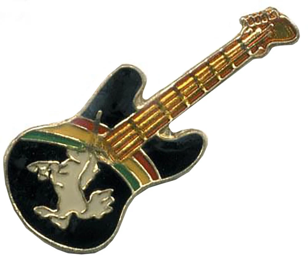 Pack of 24 Guitar W/ Rainbow & Unicorn Bike Motorcycle Hat Cap Lapel Pin HP1736