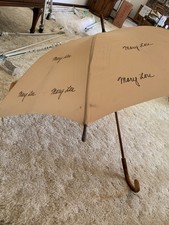 Vintage 1950s  60s  Mary Lou  Umbrella Unused Wood Cane Handle