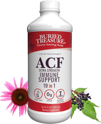Buried Treasure ACF Extra Strength Liquid Immune Support   1000Mg Vitamin C, Eld