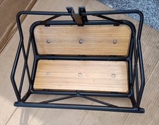 HIMIWAY Gepäckträger Frontträger Vorne Holz Alu