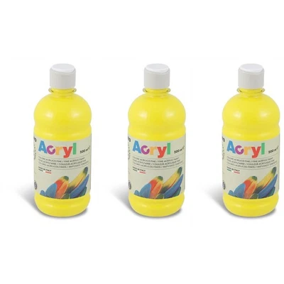 [4003TA500201-3] Primo Lot de 3 Flacons Soft Plastique Peinture Acrylique Fin... - Photo 1/3