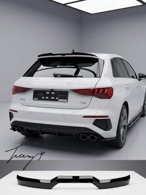 Audi A3 S3 RS3 8V Sportback Hatchback (2013-2020) Gloss Black Rear Roof Spoiler