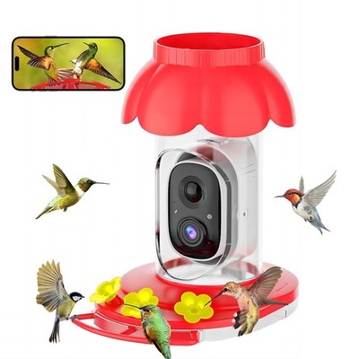 Hummingbird Feeder with Camera,Wireless Smart Bird Feeders for Outdoors Video...