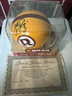 John Riggins SIGNED Redskins Two Bar Throwback mini helmet COA