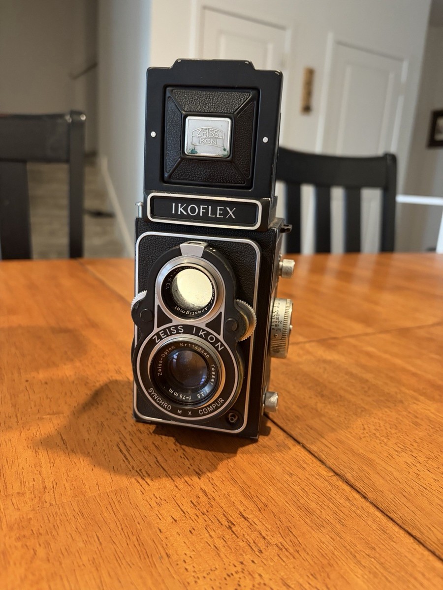 Zeiss Ikon Ikoflex Twin-Lens Reflex TLR Camera Black 120mm Film | eBay