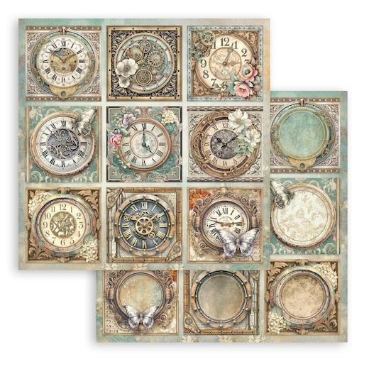 Stamperia 12""x12"" Double-Sided Paper - Gardens of Time 9 Cards