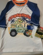 Nickelodeon TMNT Boys Rash Guard Swim Shirt UPF 50 UV Size 6/7