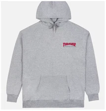 Thrasher Little Outline Hoodie Heather Grey
