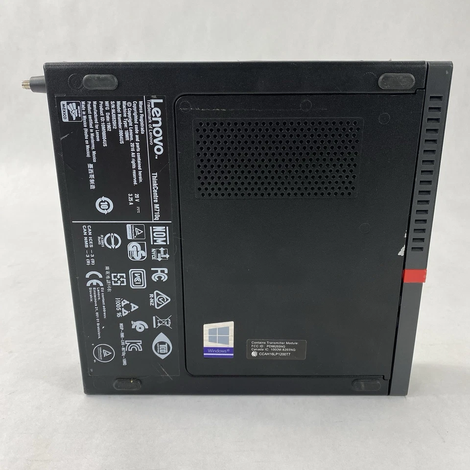 Lenovo ThinkCentre M710q Micro Intel Core i5-7500T 2.7GHz 8GB RAM No HDD/OS/AC - Image 4 of 4