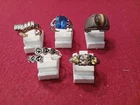 Lot of 5 Vintage Sterling Silver Rings. Various Sizes.  15.3Grams.