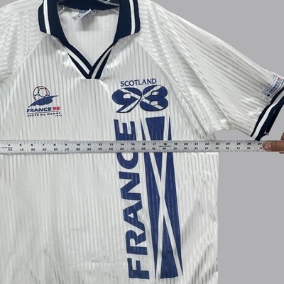 Vintage 1998 France World Cup Scotland Soccer Jersey Official