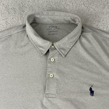 Polo Ralph Lauren Polo Shirt Mens XL Gray Performance Stretch Golf Casual Pony