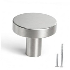 Pack Brushed Nickel Cabinet Knobs, Round Kitchen 25 Brushed Satin Nickel