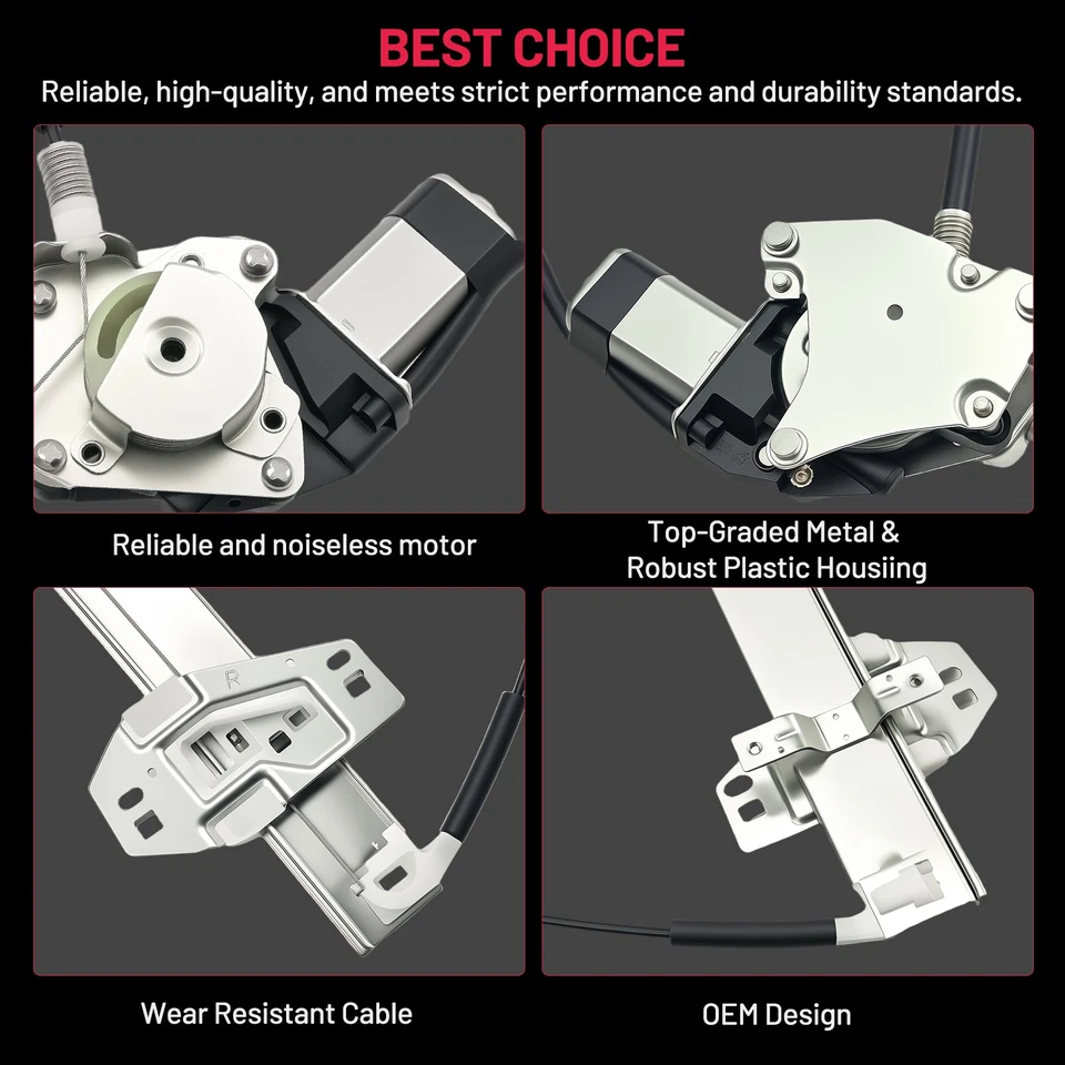 Front Passenger Power Window Regulator with Motor fits 1999-2004 Honda Odyssey - Imagen 2 de 4