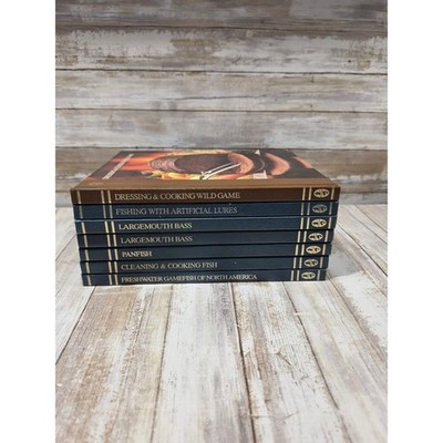 The Hunting & Fishing Library Hardcover Book Set Lot of 7 Bass Cooking Gamefish