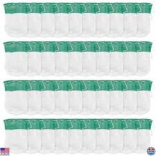 60pcs U-Shaped Camping Lantern Mantles, Thorium-Free Rayon, Green, Outdoor Use