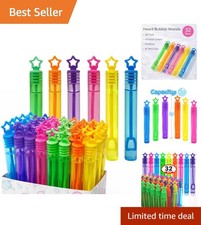 Party Essential: 32 Assorted Star Bubble Wands - Non-Toxic Bubbles for Everyone