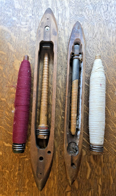 Holt & Sons Wood Weaving Loom Shuttle Boats With Bobbins