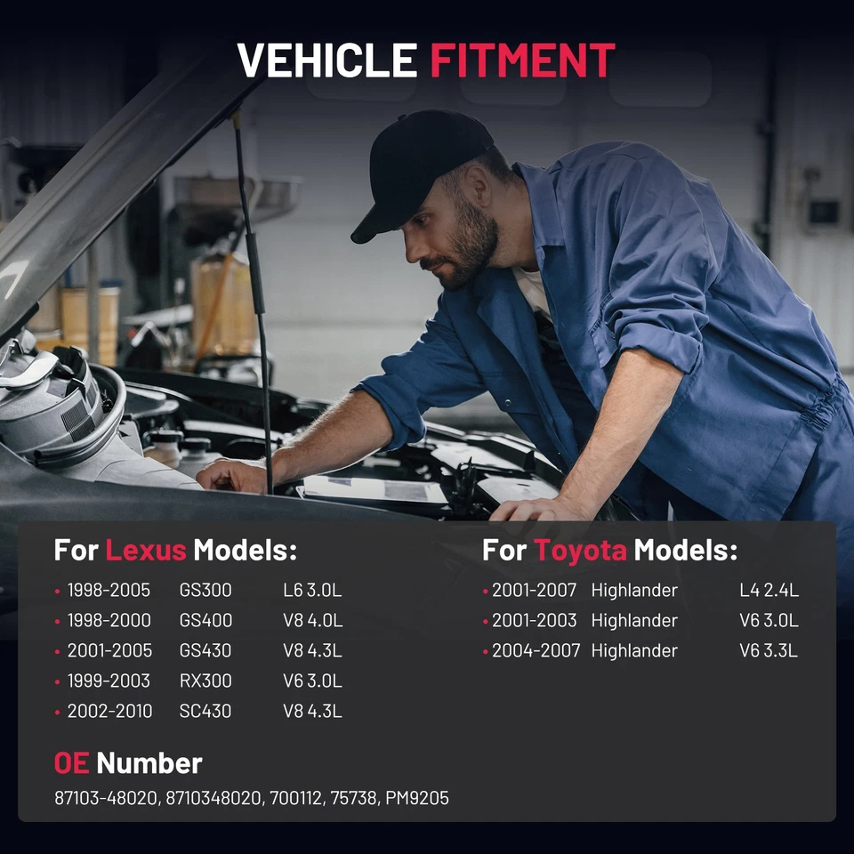 A/C Blower Motor w/ Fan Cage for Lexus GS300 GS400 GS430 RX300 Toyota Highlander - Image 3 of 4