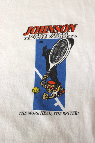 Vintage Men's Big Johnson Tennis Raquets Single Stitch Size Large T Shirt Humor - Picture 3 of 11