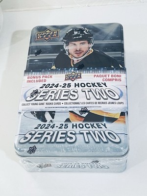 2024-25 Upper Deck Hockey Series 2 Tin Box Factory Sealed Celebrini YG?   Qty