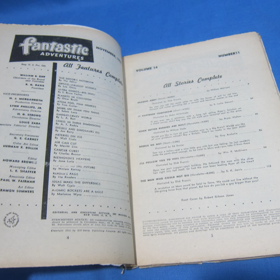 FANTASTIC ADVENTURES 1952 2 Issues Ziff-Davis Pulp Magazine Foto 4 de 4