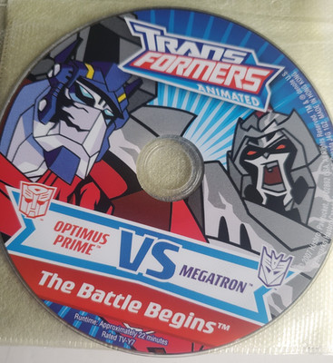 Transformers Animated The Battle Begins Loose Disc DVD 2007 Hasbro