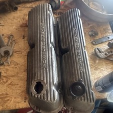 1983 84 85 Ford Mustang Gt 5.0 Aluminum Finned Valve Covers Oe Powered By Ford
