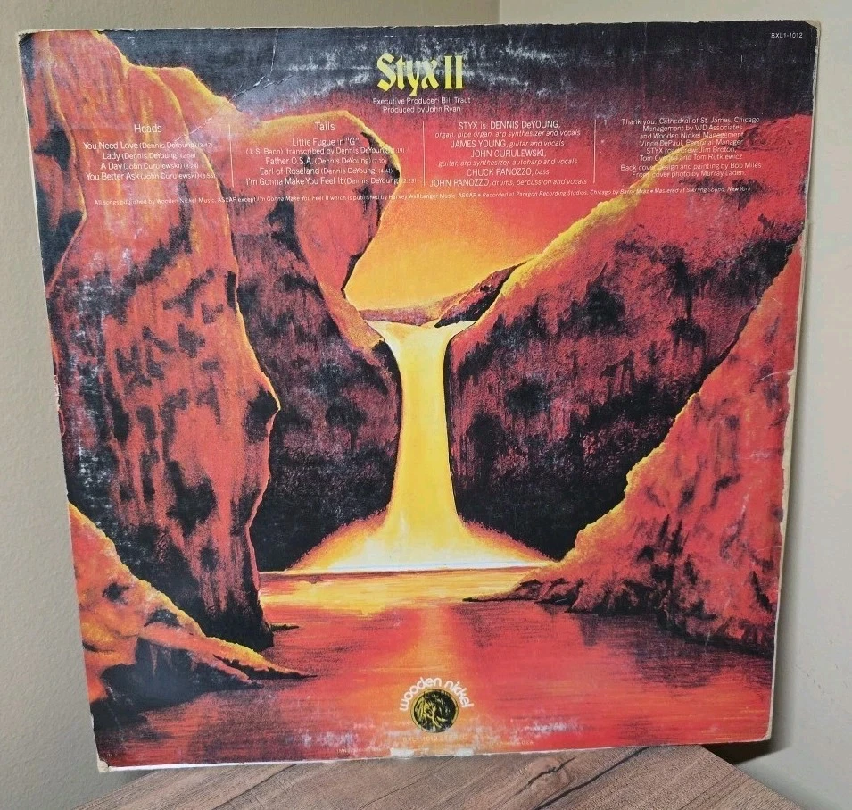 Styx - Styx II - Vinyl LP 1973 Wooden Nickel  WNS 1012  VG - Image 3 of 4
