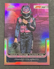 /250 Pink Franco Colapinto #187 On The Move  2025 Topps Chrome Formula 1 F1 Card
