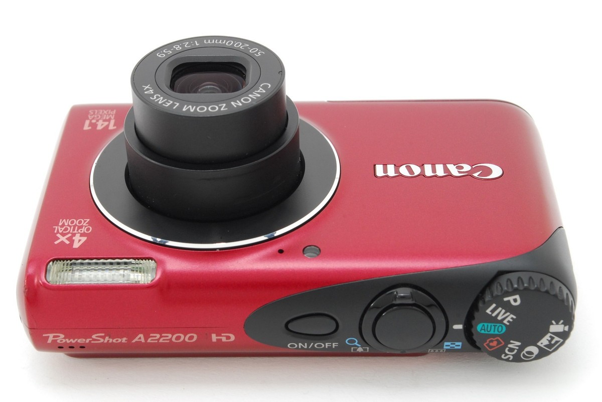 MINT] Canon PowerShot A2200 Red 14.1 MP Digital Camera w/charger
