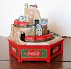 VTG 1992 Coca-Cola “Alpine Express” Deluxe Action Music Box By Enesco Christmas