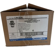 Carlon LN43DA 1/2” Carflex Liquidtight Nonmetallic Straight Fitting 100 Pack