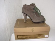 Ash Richelieu Boots Women Suede Grey/Brown S.36