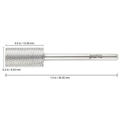 Professional Silver Large Barrel Nail Carbide Drill Bit - Extra Coarse Grit For Manicure 5 thumbnail image