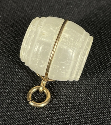 Antique Feldspar Niagara Stanhope Barrel Over The Falls Charm