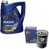 MotoröL Set 10W-40 5 Liter + ÖLfilter Sm 168 FüR Fiat Brava Bravo I Punto
