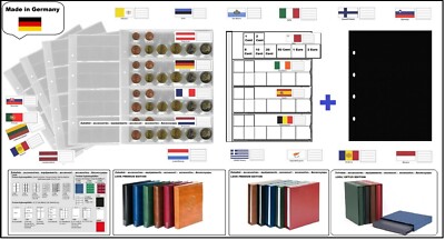 10-MÜNZHÜLLEN-Euro-Kursmünzensätze-+-48-Flaggen-Set-ZWL-S-LOOK-1-7395-4
