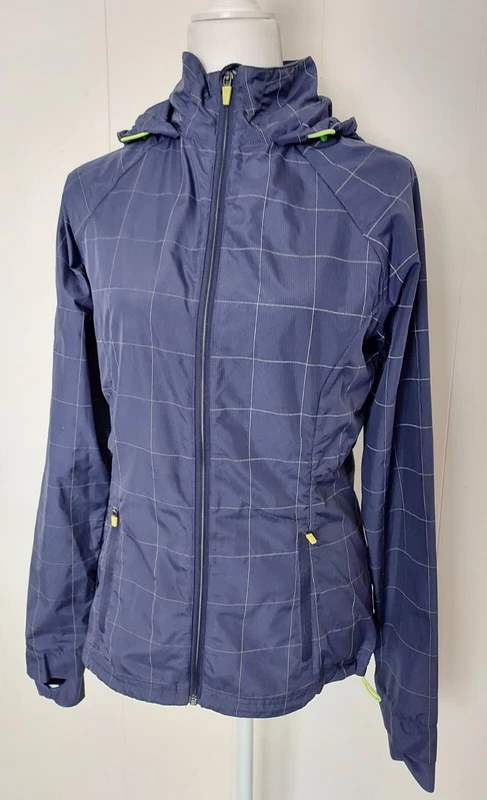 sweaty-betty lightweight plaid thumb holes jacket
