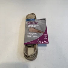 Woods Slimline Flatplug Extension Cord 8ft