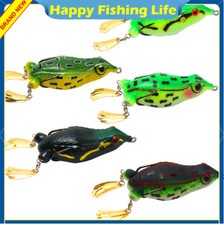 5pcs Large Frog Topwater Soft Fishing Lures Bait Bass Crankbaits Hook 12cm/25g
