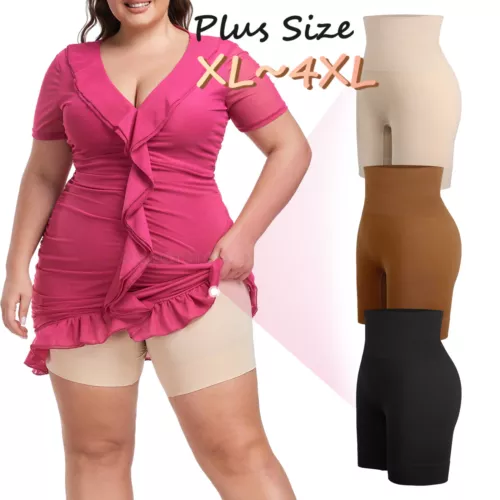 Plus Size Women Smoothing Shapewear Slip Short Tummy Control Slimmer Body Shaper - Picture 5 of 29