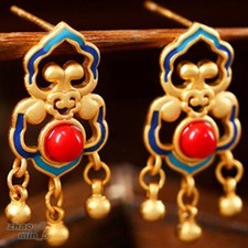 Women's Stud Earring Drop Dangle Earrings Gold Tone Jewelry Party Wedding Gifts