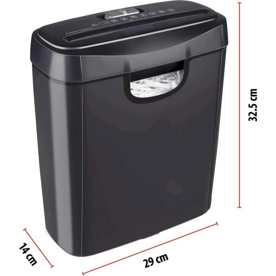 Distruggi Documenti Trita Carte Elettrico Scrivania Fogli A4 Carte Credito 10Lt - Immagine 4 di 4