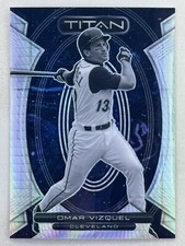 Omar Vizquel 2023 Panini Chronicles Titan Hyper Prizm /75 #2 MLB Indians Card