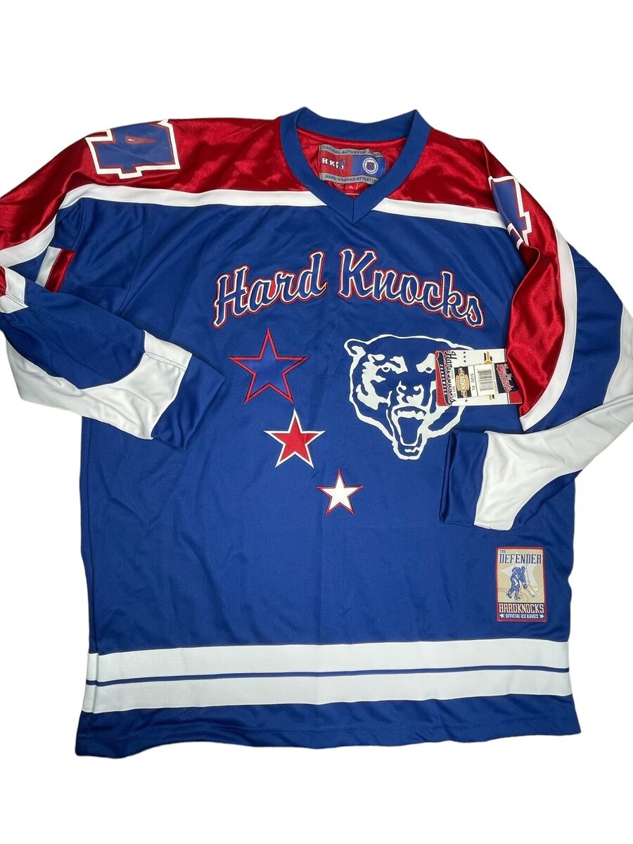 Vintage School of Hard Knocks Hockey Jersey 24 SOHK Blue Red Vintage School of Hard Knocks Hockey Jersey 24 SOHK Blue Red