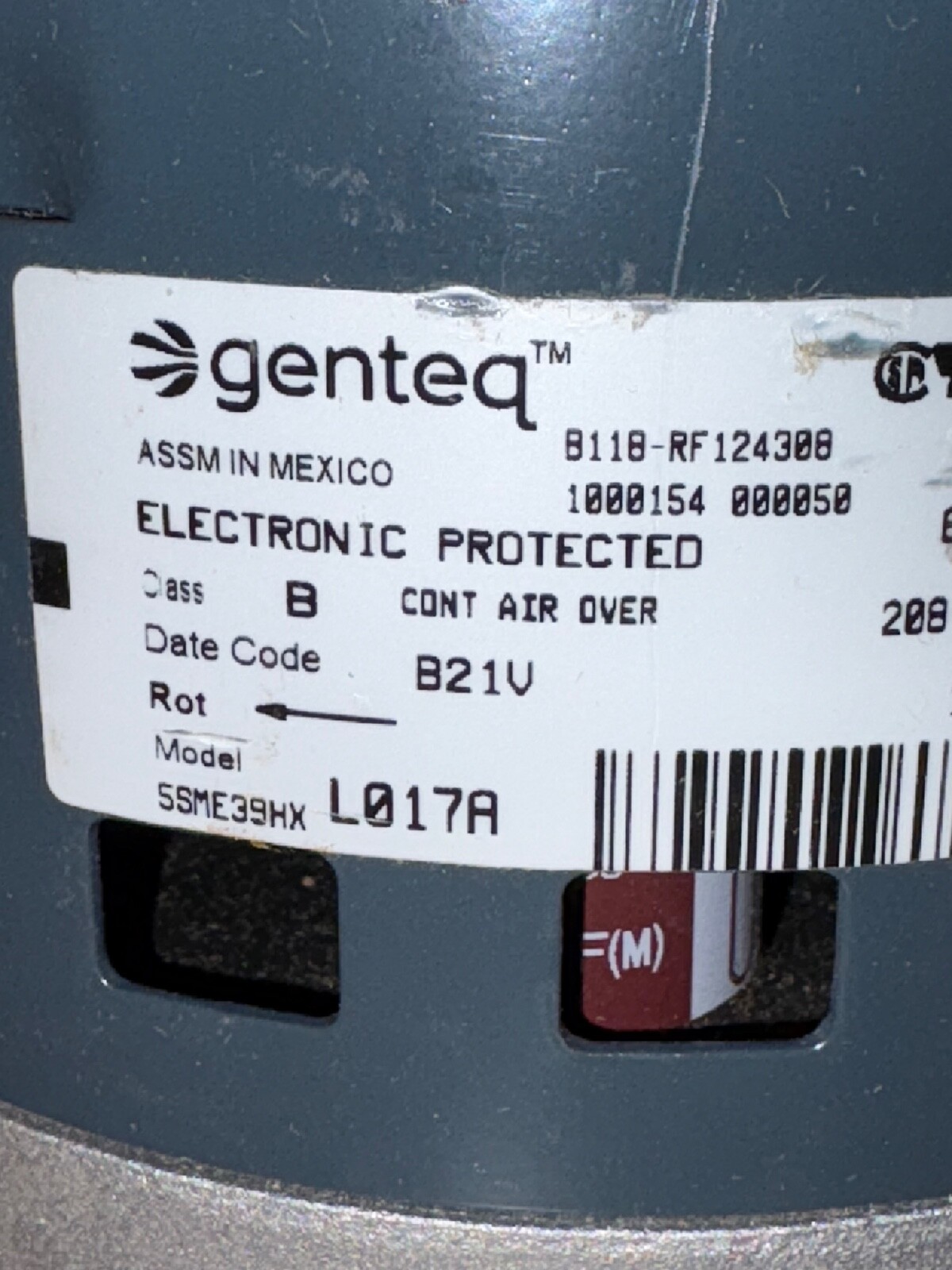 NEW CARRIER FACTORY AUTHORIZED PARTS HD44AE137  MOTOR  S4